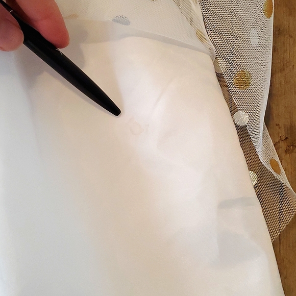 12mo Fluffy Gold Polka Dot Dress with Removable Furry Shawl - Picture 10 of 13